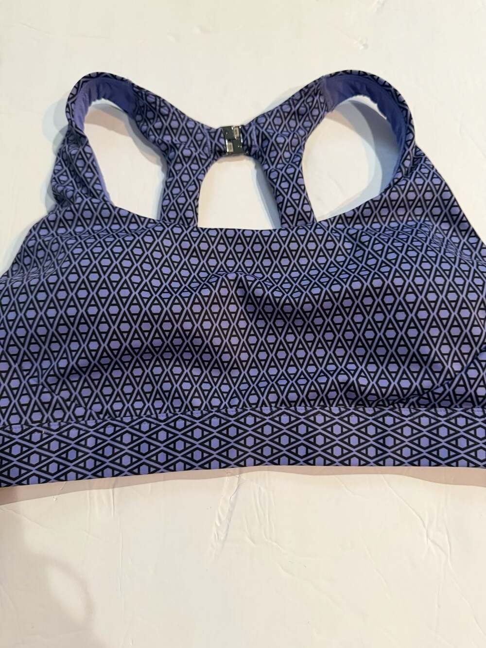 Athleta Geometric Print Medium Impact Sports Bra